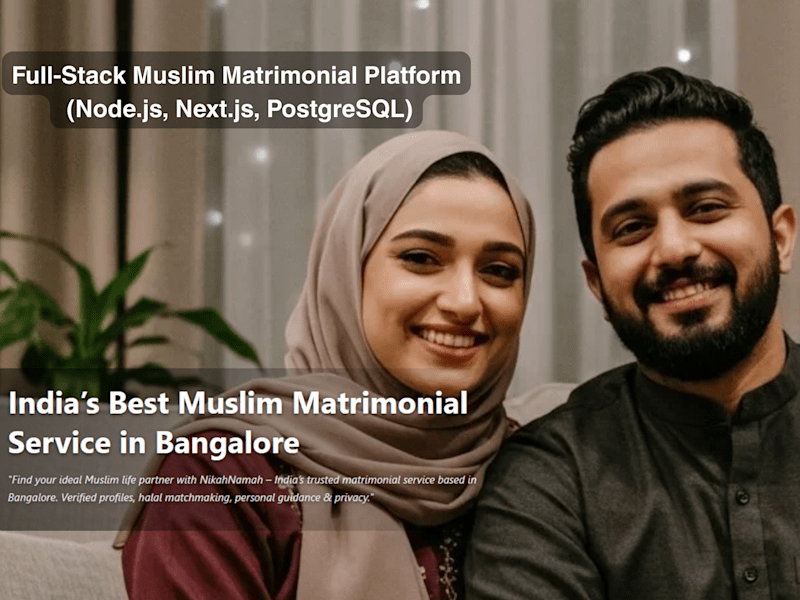 Cover image for NikahNamah Matrimonial Platform Development