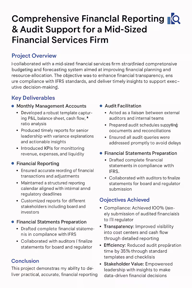 Cover image for Financial Reporting and Auditing