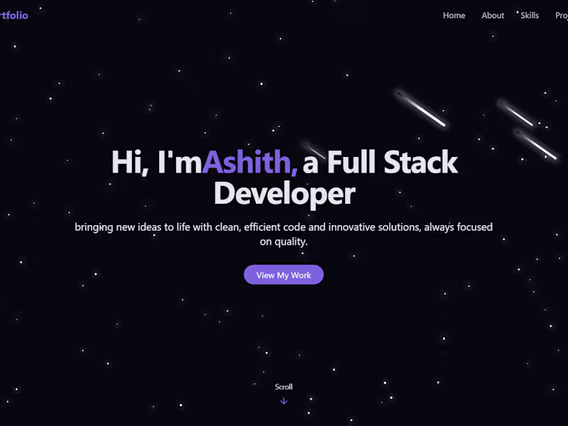 Cover image for Ashith Portfolio