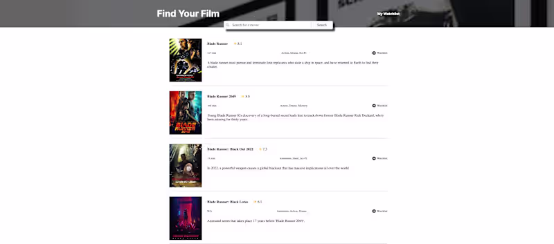 Cover image for timDeHof/movie-watchlist