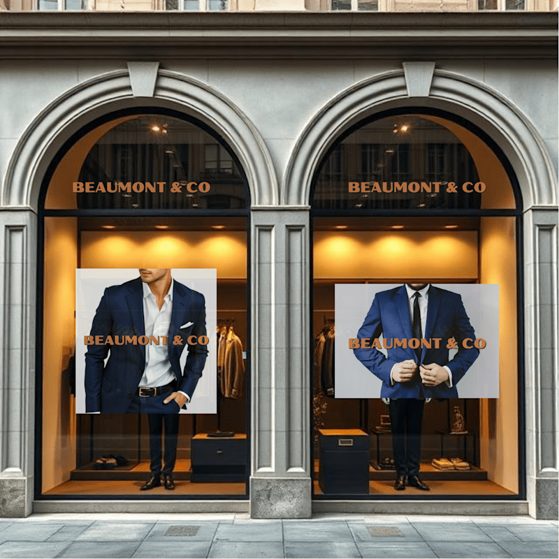 Cover image for Brand Identity for - BEAUMONT & CO - tailored mens suits