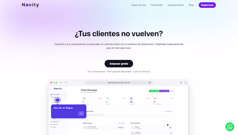 Cover image for Landing page for Novity. Made