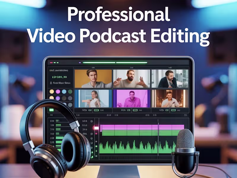 Cover image for Get Broadcast quality Multi-cam Podcast Edits in $80 & more...