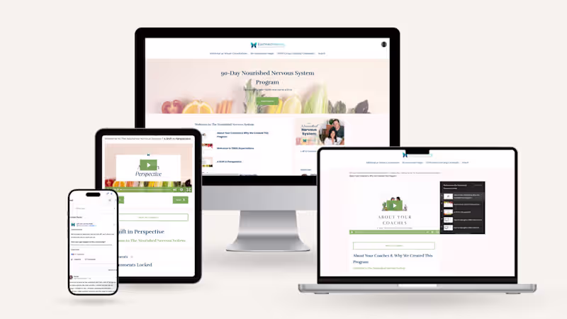 Cover image for Build a Nourished Nervous System with Our Kajabi Course