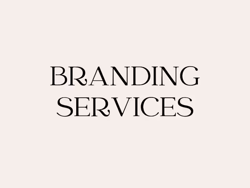 Cover image for Branding Services
