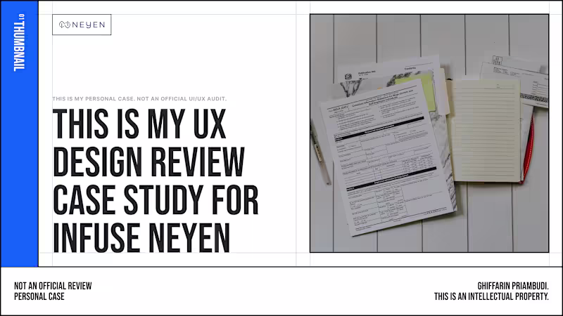 Cover image for UI/UX Design Audit Case Study for InFUSE Neyen's Website 