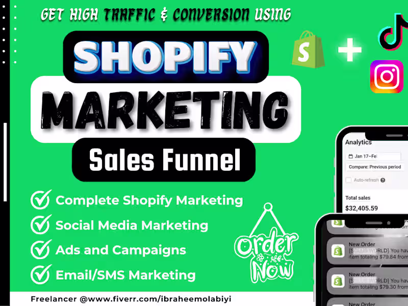 Cover image for Shopify Marketing Sales Funnel for Shopify store