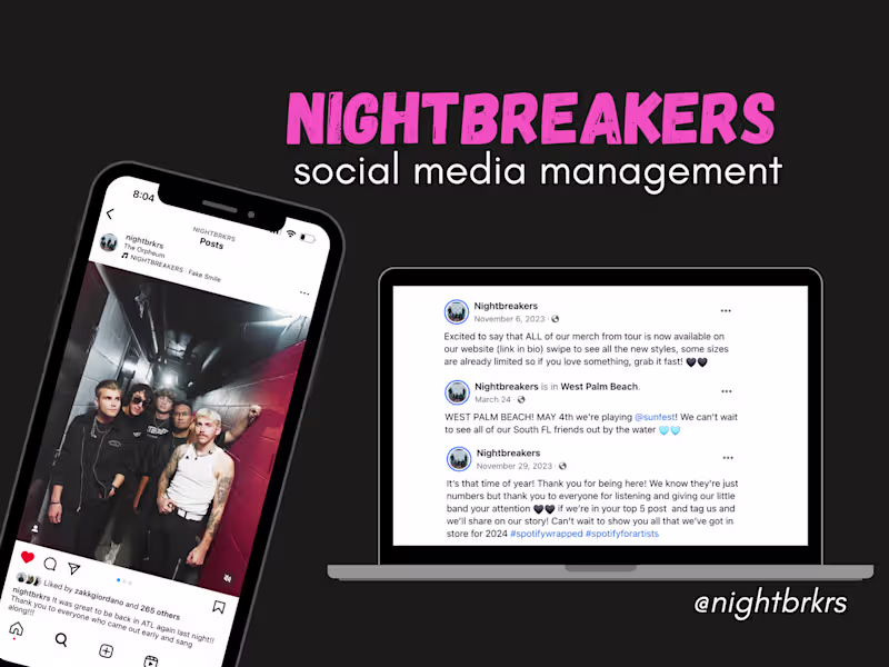 Cover image for NIGHTBREAKERS Social Media Management