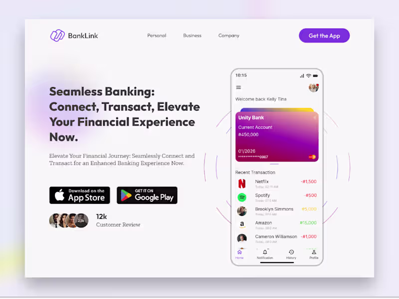 Cover image for Banklink Landing Page