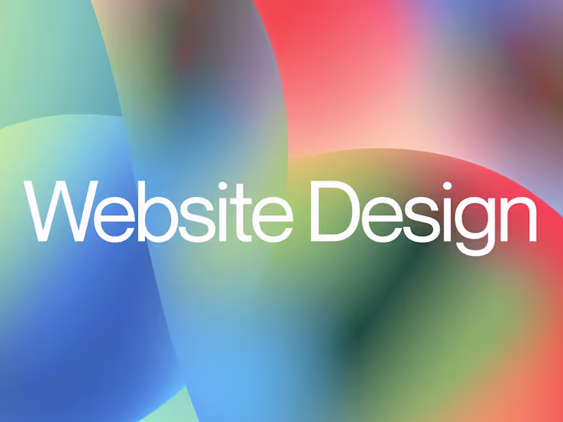 Cover image for UI and Website Design