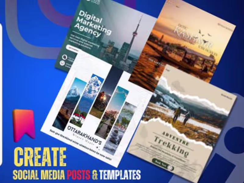 Cover image for Create a Social Media Posts & Templates 