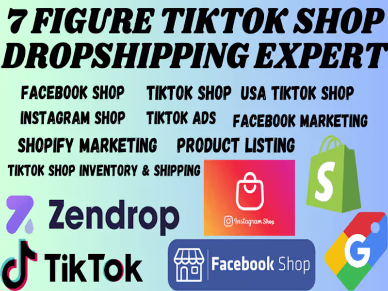 Cover image for setup usa tiktok shop integrate zendrop to tiktok shop for usa