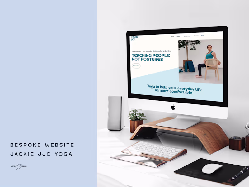 Cover image for Bespoke Website for Jackie's Yoga Business