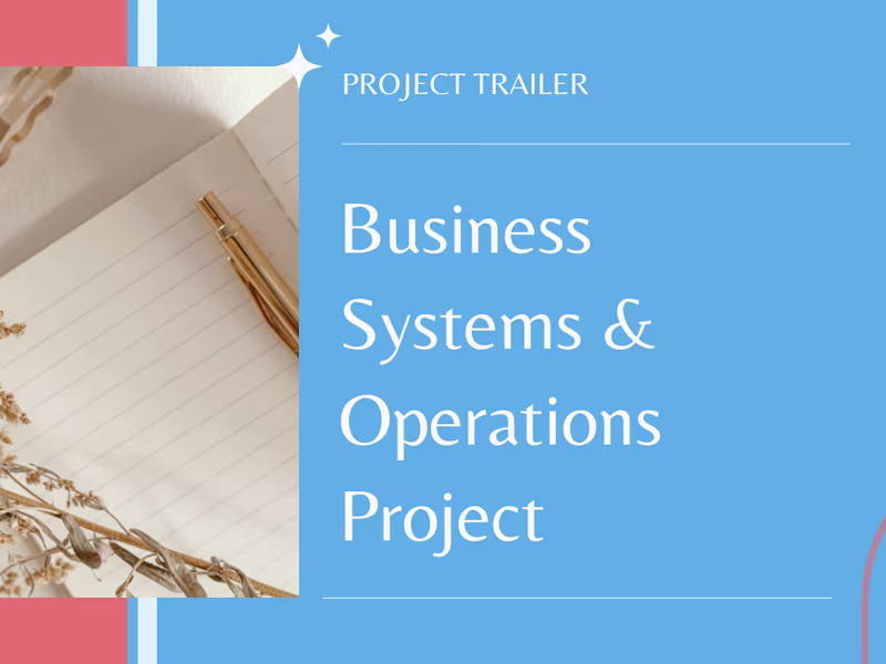 Cover image for Business Systems & Operations OBM Project Results 🏆