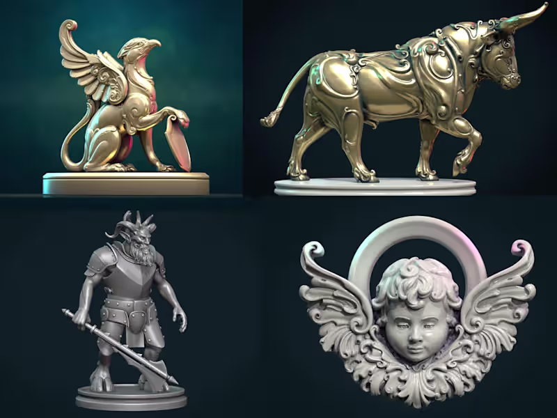 Cover image for Print ready Sculpture. STL file.