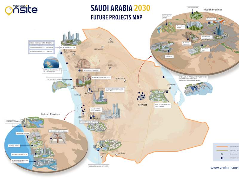 Cover image for Infographic on technology projects in Saudi Arabia