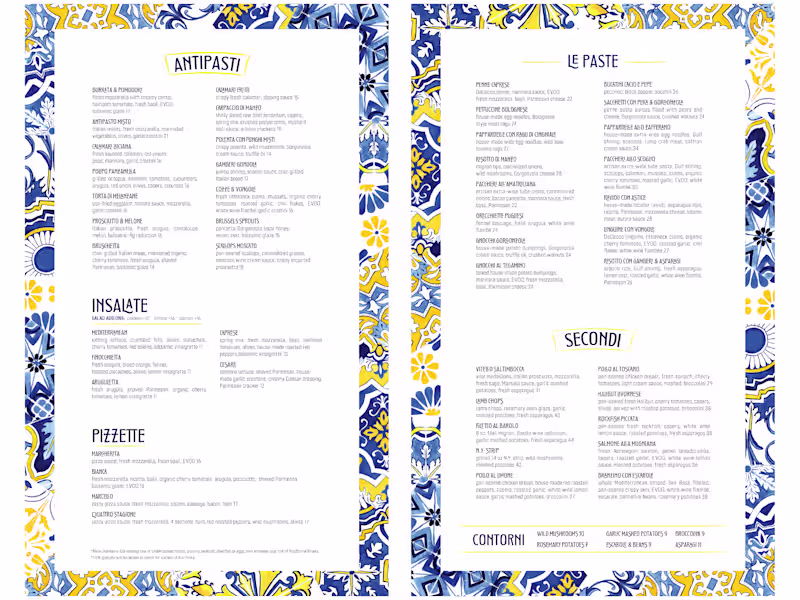 Cover image for Modern and effective restaurant menu design