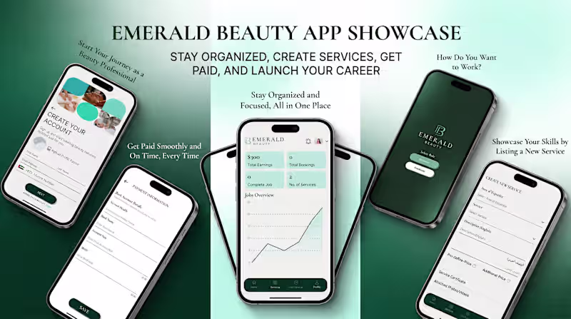 Cover image for Emerald Beauty Employee App for