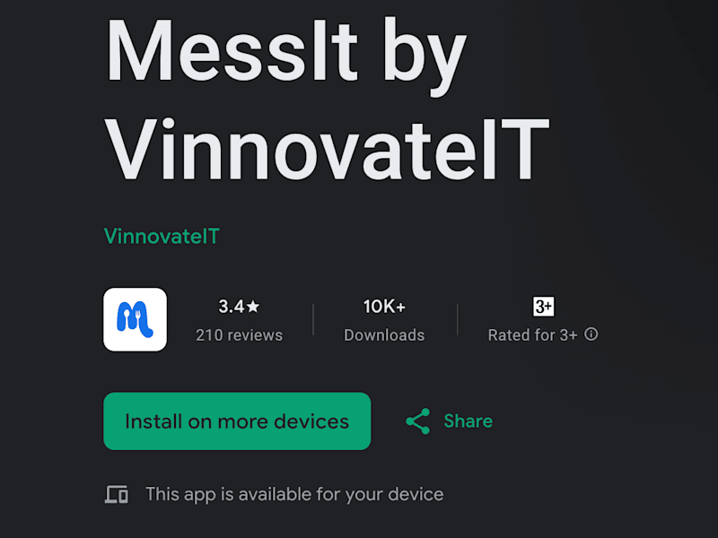 Cover image for MessIT Web and Admin Portal
