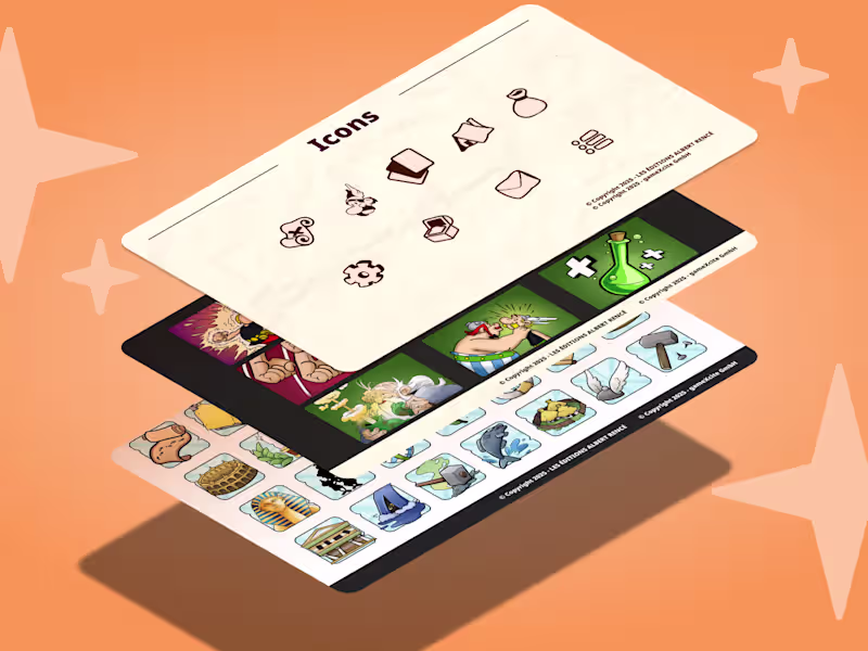 Cover image for Game Art & Interface Design: Asterix & Obelix: Heroes