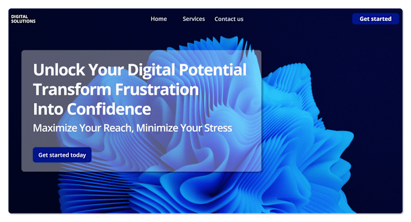 Cover image for Digital Solutions | Framer Landing Page