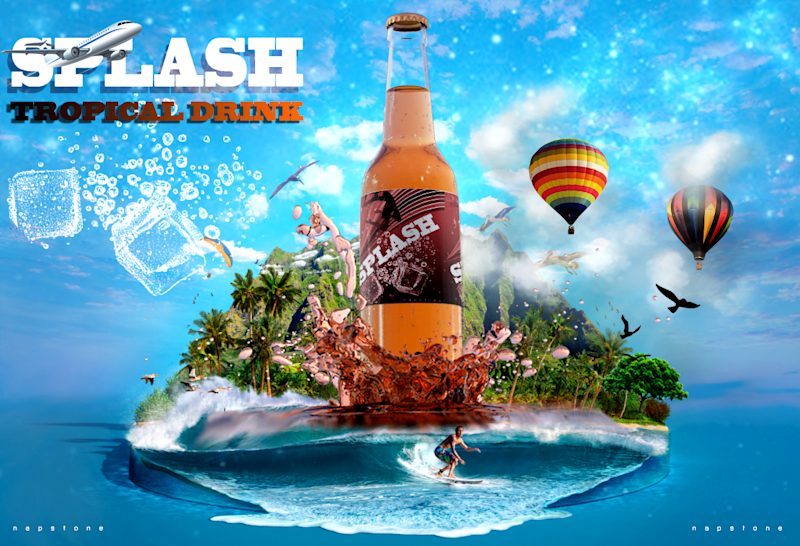 Cover image for Splash Tropical Drink Ad Campaign