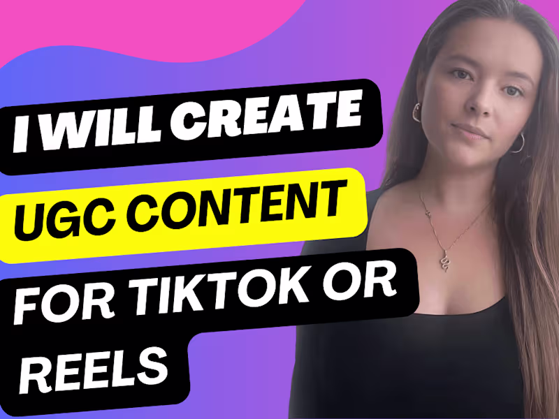 Cover image for I will make short form UGC for tiktok or IG Reels