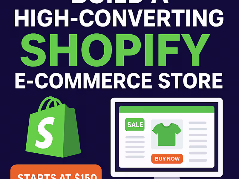 Cover image for I'll develop Shopify store for your business that sales