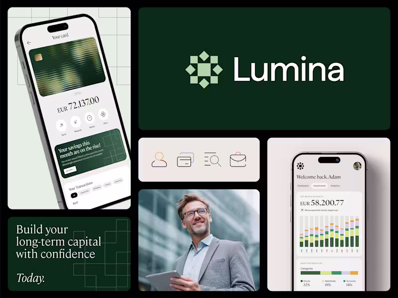 Cover image for Lumina · Finance Brand Identity