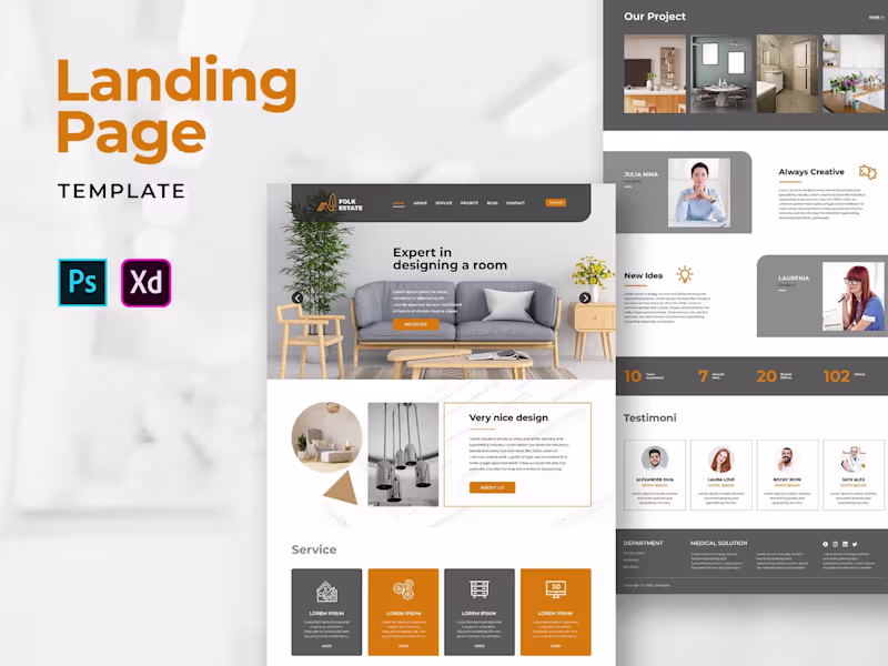 Cover image for Landing Page Website Design