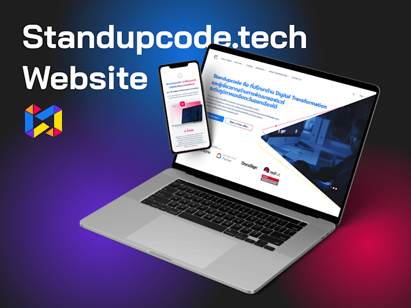 Cover image for Standupcode.tech Website - Desktop & Mobile version.