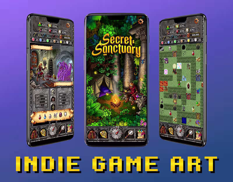 Cover image for Indie Fantasy Mobile Game Art