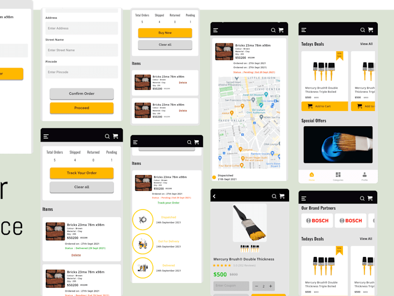 Cover image for Ecommerce/Hardware Shop App UI Kit
