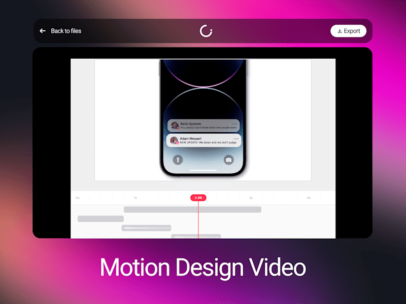 Cover image for Motion Design Introduction Video to enhance user experience