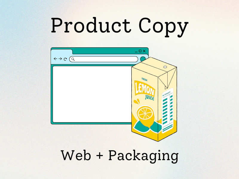 Cover image for Product Copy - Web & Packaging