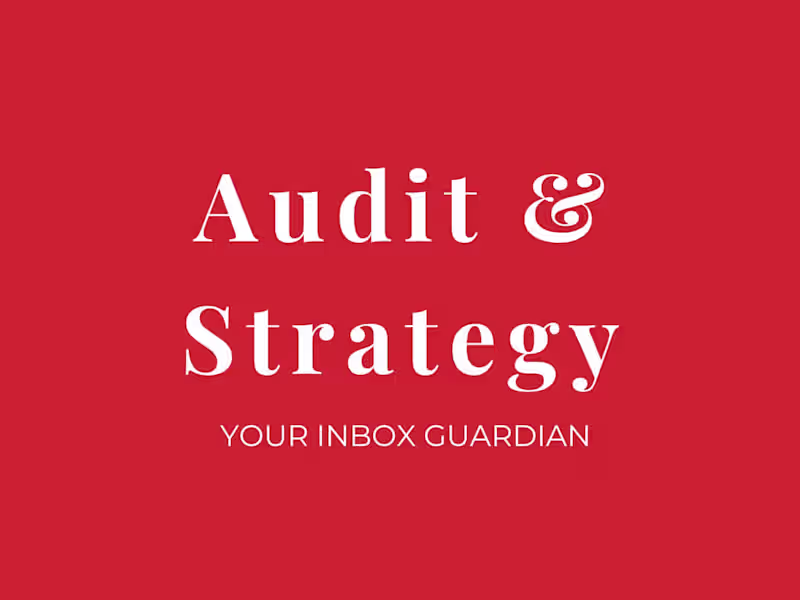 Cover image for Email Audit & Strategy Session