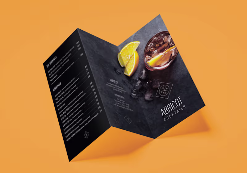 Cover image for menu design as part of