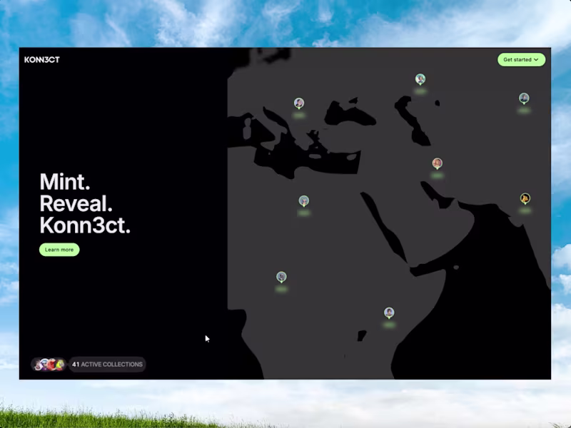 Cover image for Landing page animation for Konn3ct. Hero text reveal -- Svg ...