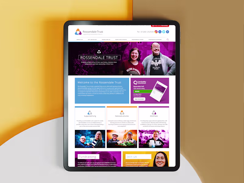 Cover image for Website: Charity for the Disabled