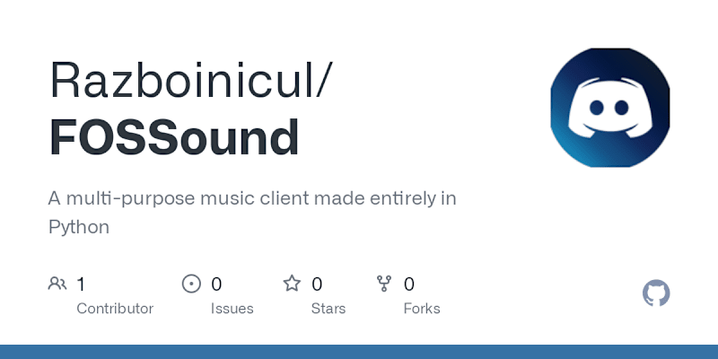 Cover image for FOSSound: A multi-purpose music client