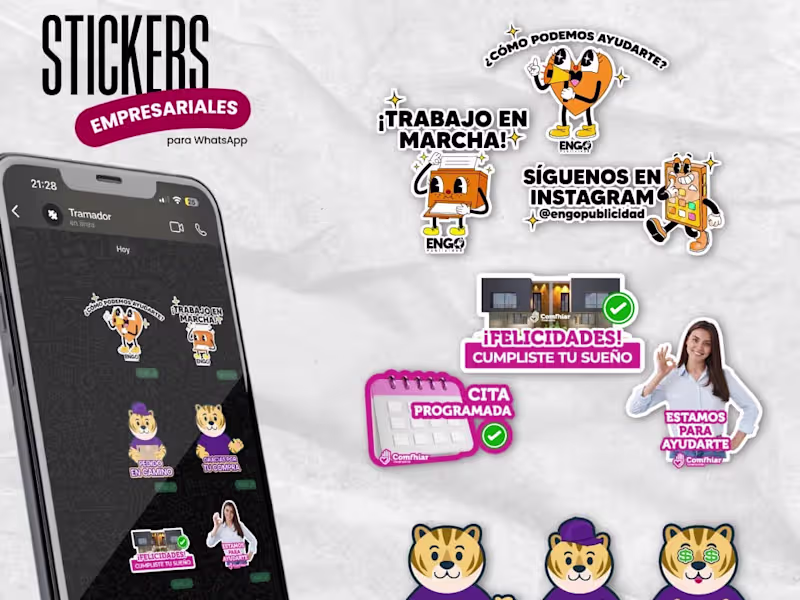 Cover image for Stickers Corporativos para Whatsapp