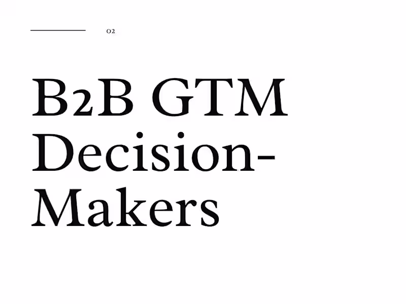 Cover image for Get a List of Quality B2B GTM Decision-Makers