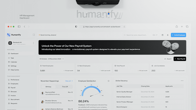 Cover image for Humanify - HR Management Platform