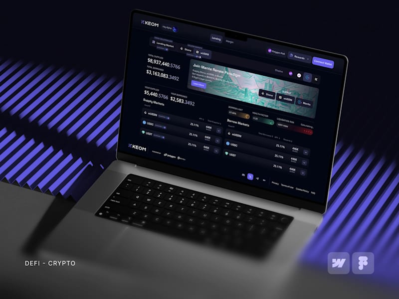 Cover image for KEOM Protocol | Product and Brand Design + Webflow Development