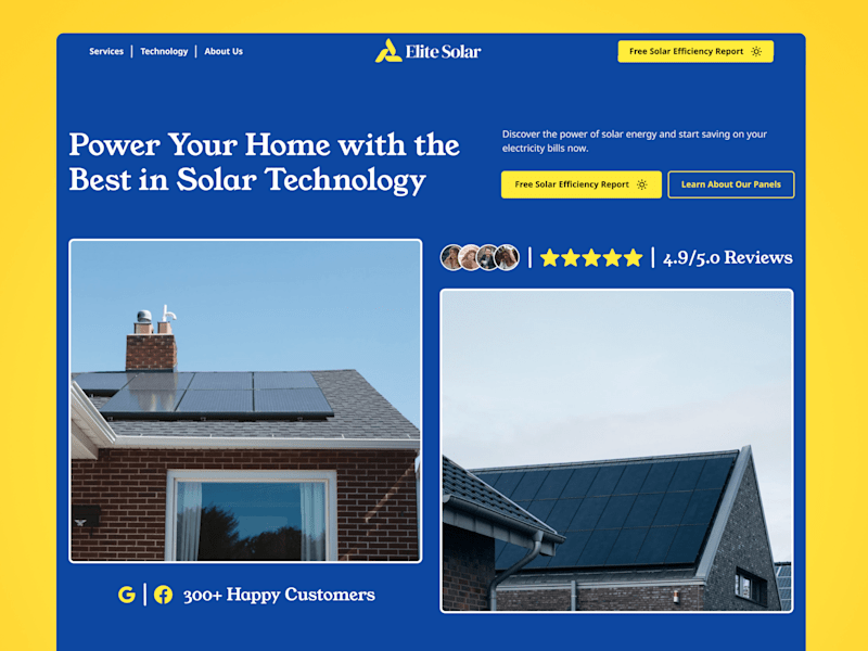 Cover image for Elite Solar 📈 | High-Performance Solar Website Design