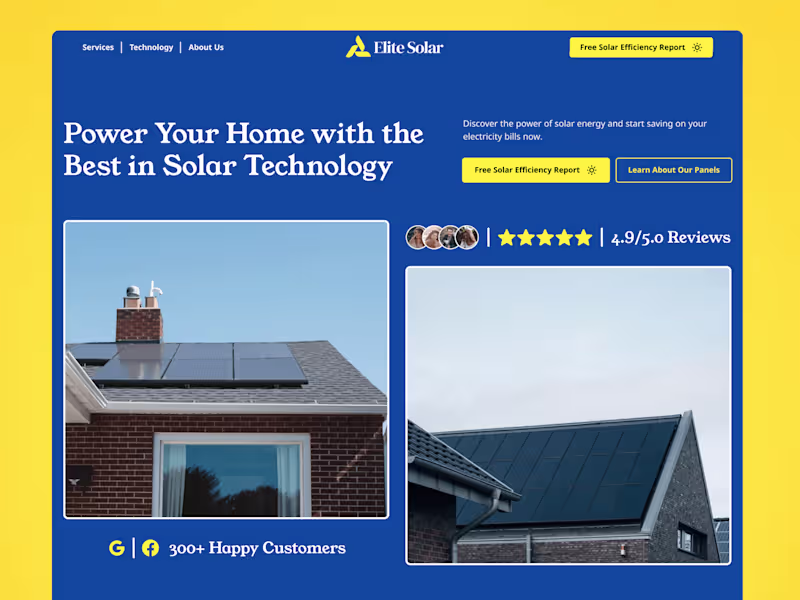 Cover image for Elite Solar 📈 | High-Performance Solar Website Design