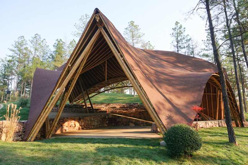 Cover image for Wind Pavilion: Flaunting Curves Woven in Bamboo by Tongji CAUP