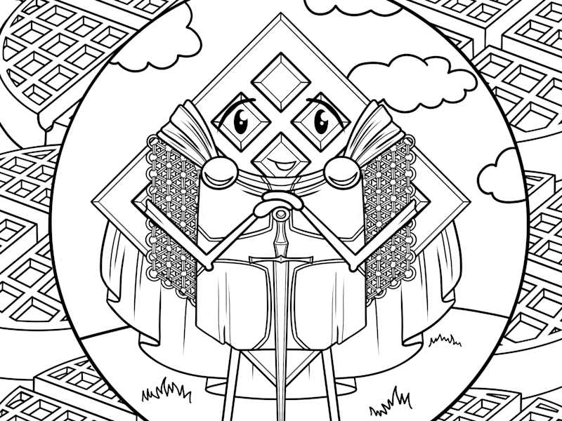 Cover image for Breakfast Pun - Coloring Book 