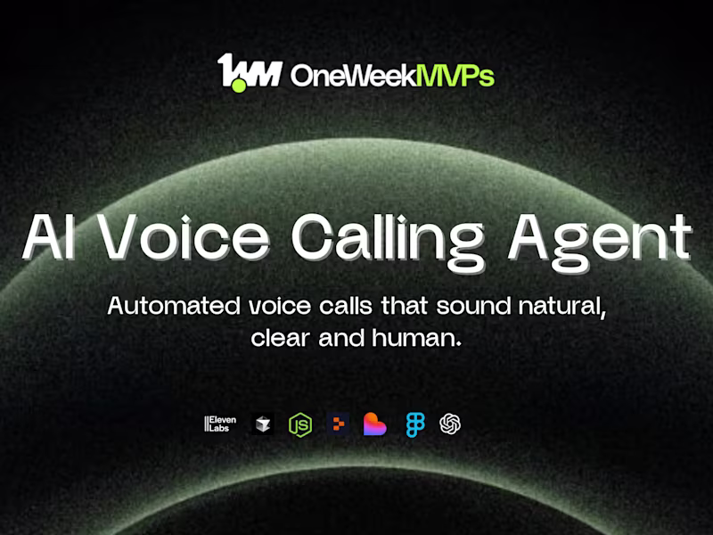 Cover image for AI Voice Calling Agent • Automated Voice Interactions