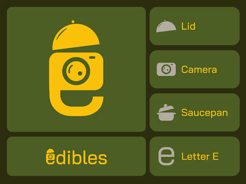 Cover image for Edibles: Brand Identity for a Modern Kitchen Studio